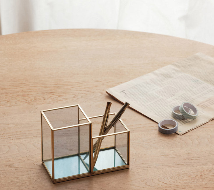 Decorative office organizer - clever office decoration as pencil containers, stationery holder or cosmetic organizers -The most beautiful home decor items and the best home decorating ideas at FONDAZZA.