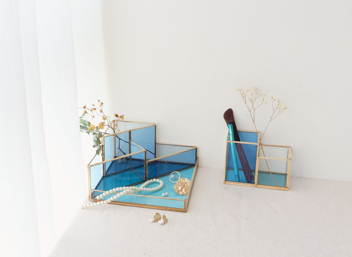 Decorative office organizer - clever office decoration as pencil containers, stationery holder or cosmetic organizers -The most beautiful home decor items and the best home decorating ideas at FONDAZZA.