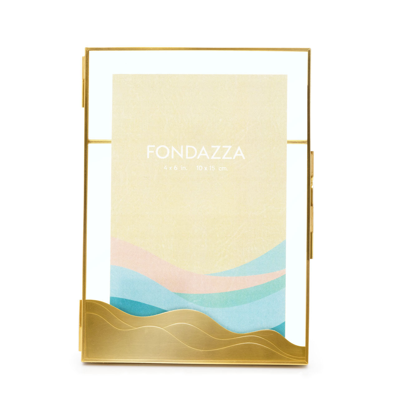 Decorative Photo Frame for 4x6 picture- Brass- Wave Design -The most beautiful home decor items and the best home decorating ideas at FONDAZZA.