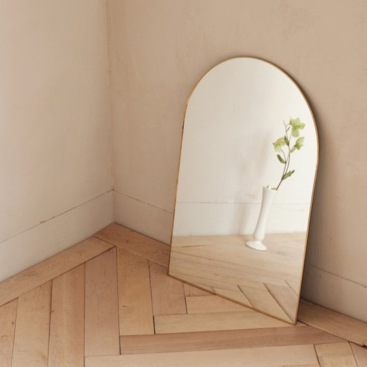 Decorative Arched Wall Mirror- Brass -The most beautiful home decor items and the best home decorating ideas at FONDAZZA. 