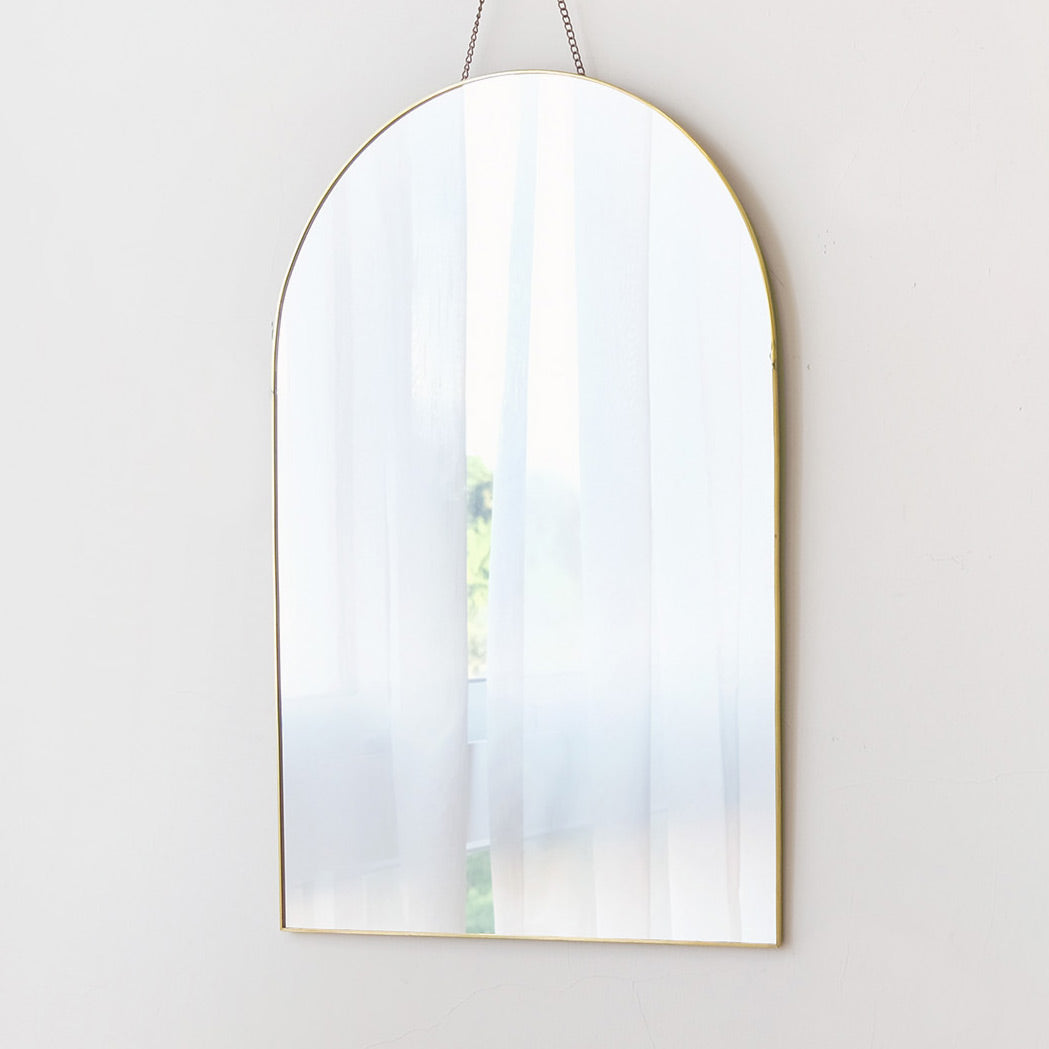 Brass wall decor-Big Arched mirror- brass frame -The most beautiful Home furnishing and home accents at FONDAZZA.