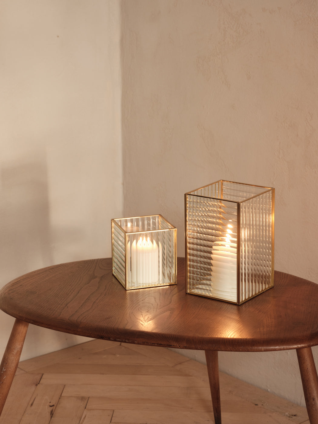 Stripe Transparent Candleholder