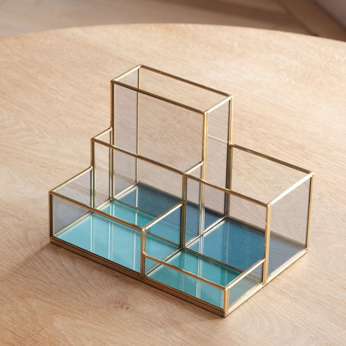  Decorative office organizer - clever office decoration as pencil containers, stationery holder or cosmetic organizers -The most beautiful home decor items and the best home decorating ideas at FONDAZZA. 