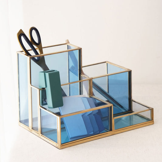  Decorative office organizer - clever office decoration as pencil containers, stationery holder or cosmetic organizers -The most beautiful home decor items and the best home decorating ideas at FONDAZZA. 