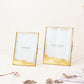 Home decor- Gold and glass picture Frame for 5x7 photo-Wave Design-The most beautiful homeware and the best home decoration items at FONDAZZA. 